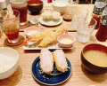 Dinner at Tonkatsu Narikura（Minami-Asagaya）