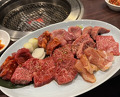 Dinner at Sumibi Yakiniku Kyuu (炭火焼肉 久)