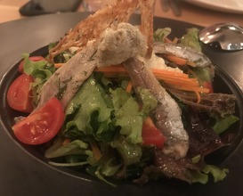 Bourgas salad with horse mackerel