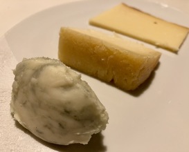Bernard Mure-Ravaud’s cheese from the alps, lambs lettuce with black truffle