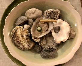 Gillardeau oyster, sea water, Yuzu pearl 