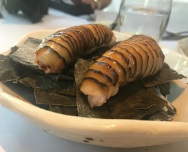 Native Lobster Wrapped in Shitake, Peas and Lemon