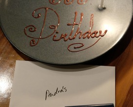 Happy Birthday note and chocolate :)