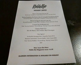 Dinner at Noble Rot Wine Bar & Restaurant