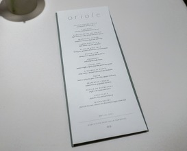Dinner at Oriole