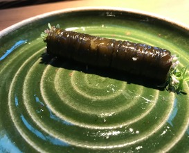 cucumber skin and parsley