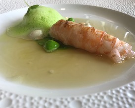 2017 Langoustine over an aniseed sea-bed and coral mayonnaise