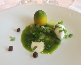 2017 Lemon with basil juice, green bean and almond