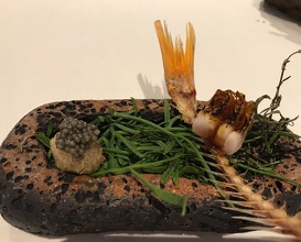 Fritter of red mullet and caviar