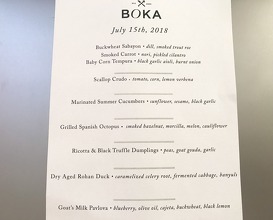Dinner at Boka