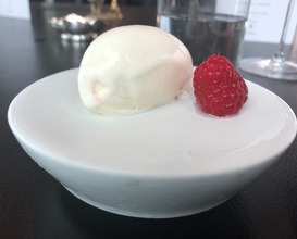 Raspberry, beetroot and cream