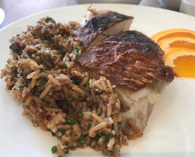 Suckling Pig with offal rice