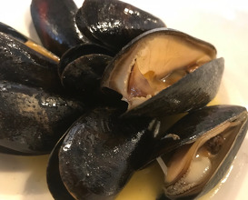 Grilled Mussels & Cider Butter