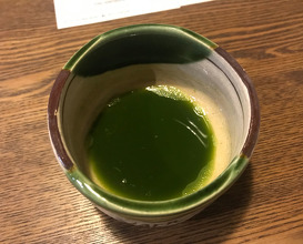 Green tea & Hot Ginger ale*+ Nerikiri* & Jamón