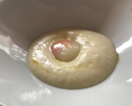 Maní Egg
cooked at 63°C (145°F) for one hour
and a half sided by pupunha palm froth