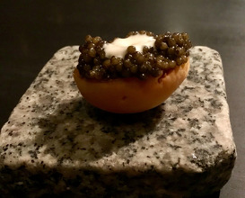 Apricot and caviar