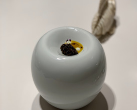3. Roasted Caviar In A "Tandoori" Oven With "Vindaloo" Curry And Greek Yoghurt.
