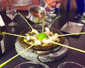 Meal at Chicago – Alinea ‘Kitchen Table’  (2016)