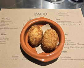 Meal at Paco Tapas