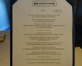 Meal at Braidwoods