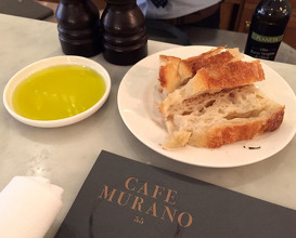 Meal at Cafe Murano