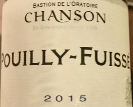 Pouilly Fuissè, Domaine Chanson 2015