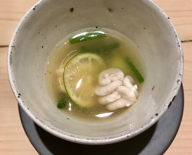 Soup with shirako