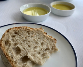 Sourdough bread and Sicilian olive oil