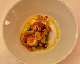 Galician Octopus / Broccoli / Confit Lemon / Pomegranate / Cremona 