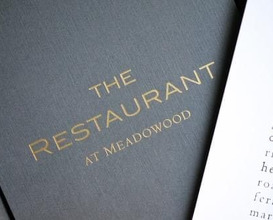 Dinner  at Restaurant at Meadowood, The