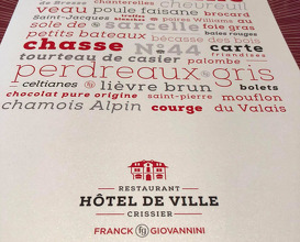 Lunch at Hotel de Ville - Franck Giovannini