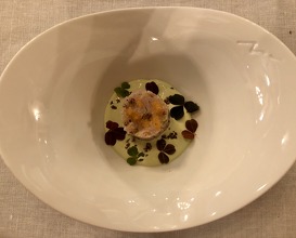 As a tartare, smoked pike fish eggs, sorrel coulis