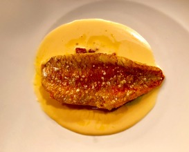 Red mullet with boullabaise sauce 