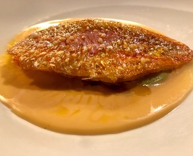 Red mullet with boullabaise sauce 