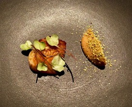 The last winter cabbage, lavender, caramelised yeast and chicken fat 