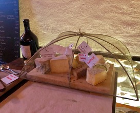 Selection of cheeses together with “Fiorenzo Giolito-Bra”