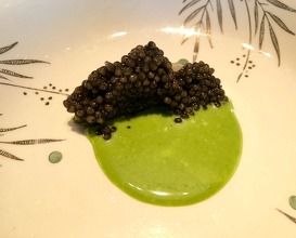 Seabass, parsley, caviar 