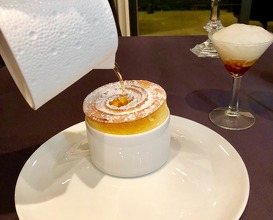 Grand Marnier soufflé with orange Icecream 
