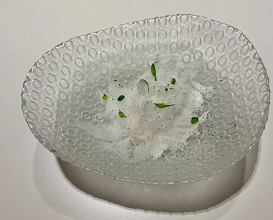 24. "Kakigori" Frozen Tom Kha Soup With Guava, Lemongrass, Chilli, Lime And Keffir Lime