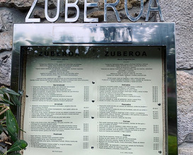 Dinner at Zuberoa