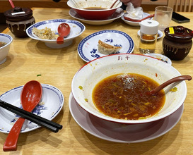 Dinner at 彩華ラーメン本店