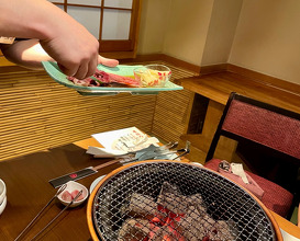 Dinner at 炭火焼肉 神楽坂 牛ます　Ushimasu