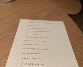 Dinner at Restaurant Troisgros - "Le Bois sans Feuilles"