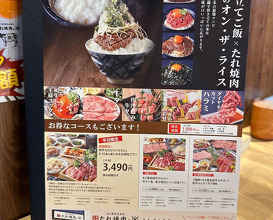 Dinner at たれ焼肉と※（こめ）大和西大寺店
