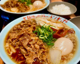 Dinner at 大阪牛肉ラーメンわだ