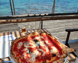 Dinner at Plage Les Salins St. Tropez