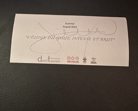 Dinner at Restaurant David Toutain