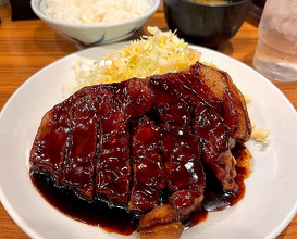 Dinner at トンテキの旨い店大阪トンテキ なんばウォーク店