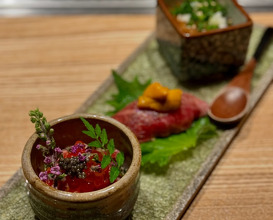 Dinner at Akasaka, Tokyo