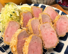 Dinner at ヘレカツマニア豚彦